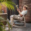  Chaise berçante d'extérieur en osier Sumba