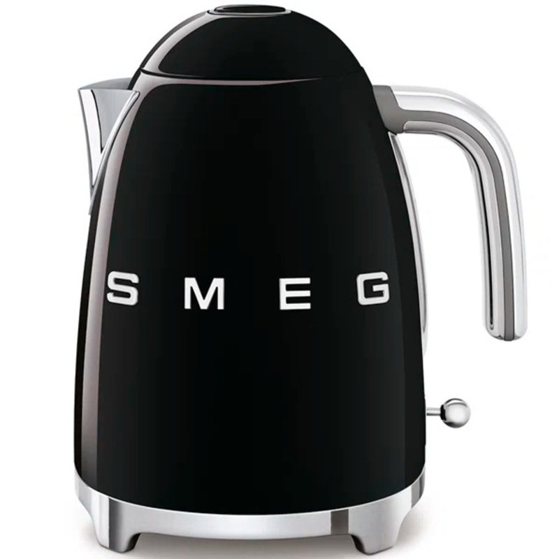 SMEG 50's Retro Style Aesthetic 7-Cup Kettle, Black