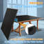 8ft Black Mid-Size Foldable & Portable Table Tennis Conversion Top for Indoor Games, Easy Setup and Storage-121089832-121089830