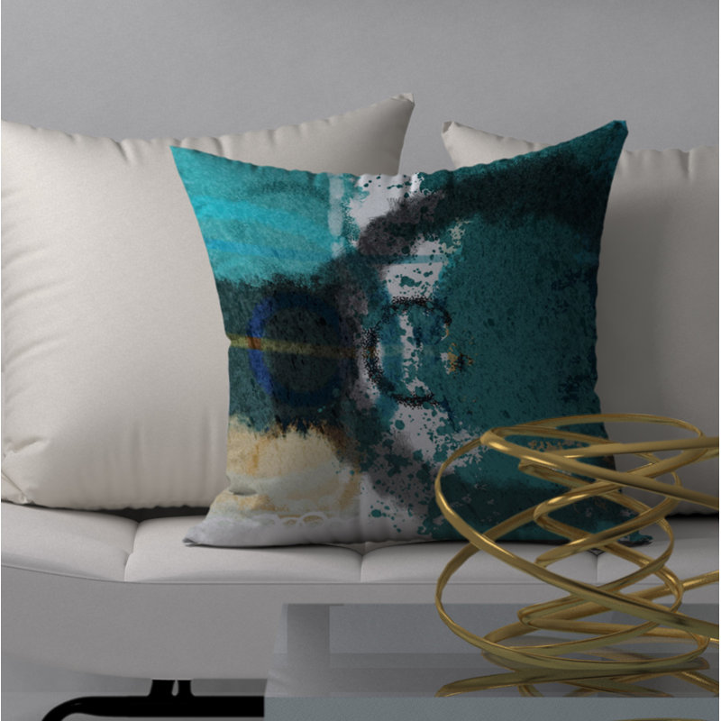 Housse de coussin décorative carrée et insert Lucky Trust, 24 po x 24 po