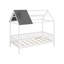 Lit simple en bois avec clôture-1820504814