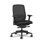 Chaise de bureau ergonomique HON Nucleus Mesh, vinyle, inclinaison avancée, structure noire, noir