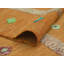 Tapis orange High-Low Kilim Emmly