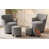 Lin de coton gris est en rupture de stock