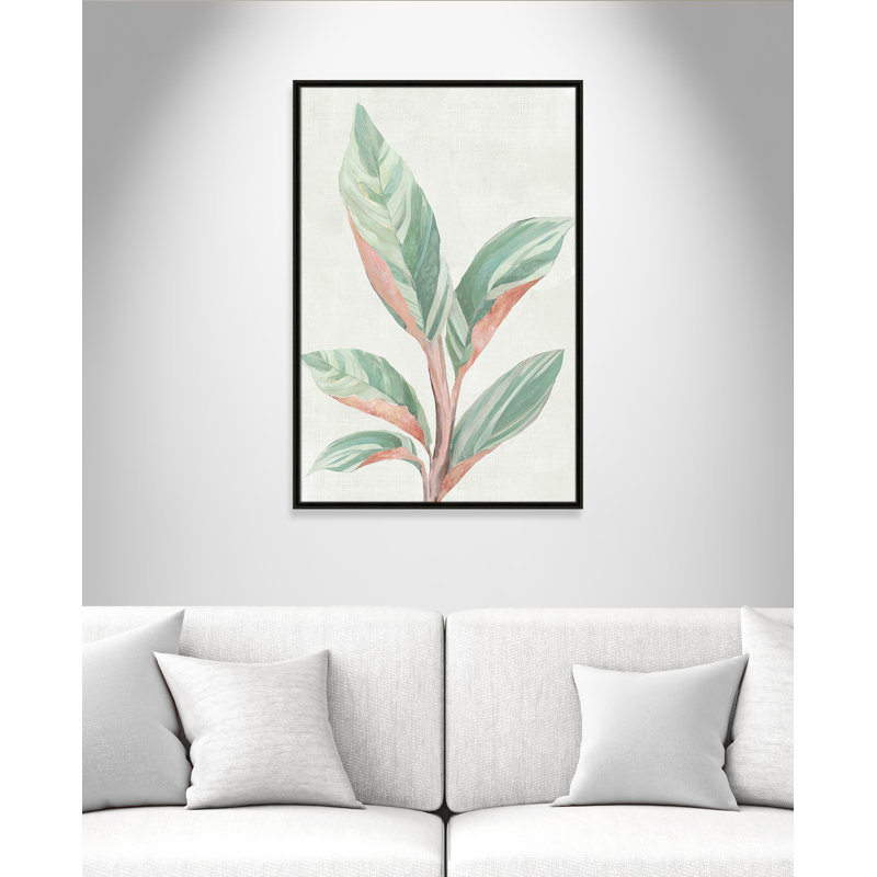 Gingembre II - reproduction d'art, Toile avec cadre espresso, H 37,5 po x l 25,5 po x P 2 po