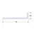 25" White Single Bathroom Vanity Sink Top