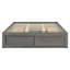 Base de lit plateforme avec 4 tiroirs de rangement et pied de lit-277392019