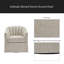 Fauteuil d'appoint pivotant avec jupe Solitude-1103863797