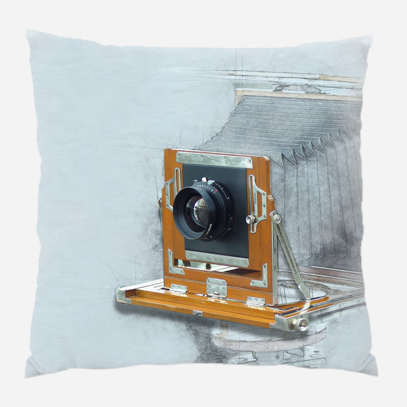 Outdoor Reversible Throw Pillow, Microsuede, Indoor
