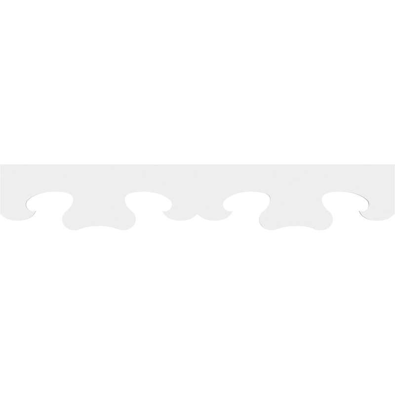 Garniture de sol en PVC de qualité architecturale H 8 po x P 5/8 po x L 48 po Everett, H 8 po x L 48 po x P 0,63 po