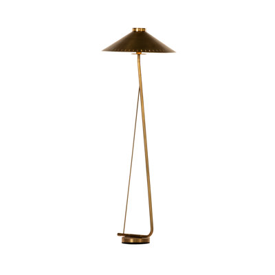 Vanna 60'' Light Brown Brass Traditional Floor Lamp