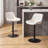 Modern Height Adjustable Swivel Bar Stools Upholstered Leather Barstool Kitchen Island Chairs with Metal Frame-1879254790