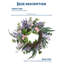 20" Spring Floral Wreath – Lavender & Blossom Décor with Rattan Base