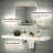 Set of 2 Floating Shelves for Wall, Solid Wood Wall Mounted Shelves with Hidden Brackets & Heavy Duty Support, Modern Farmhouse Rustic Style for Bathroom, Kitchen & Living Room-1385031199-1385031193