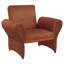 Fauteuil d'appoint rembourré à accoudoirs roulés Liana
