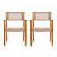 Chaise tressée brun clair-546932366-546932353