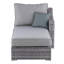 Canapé modulaire extérieur avec rangement Elle Decor Vallauris, gris
