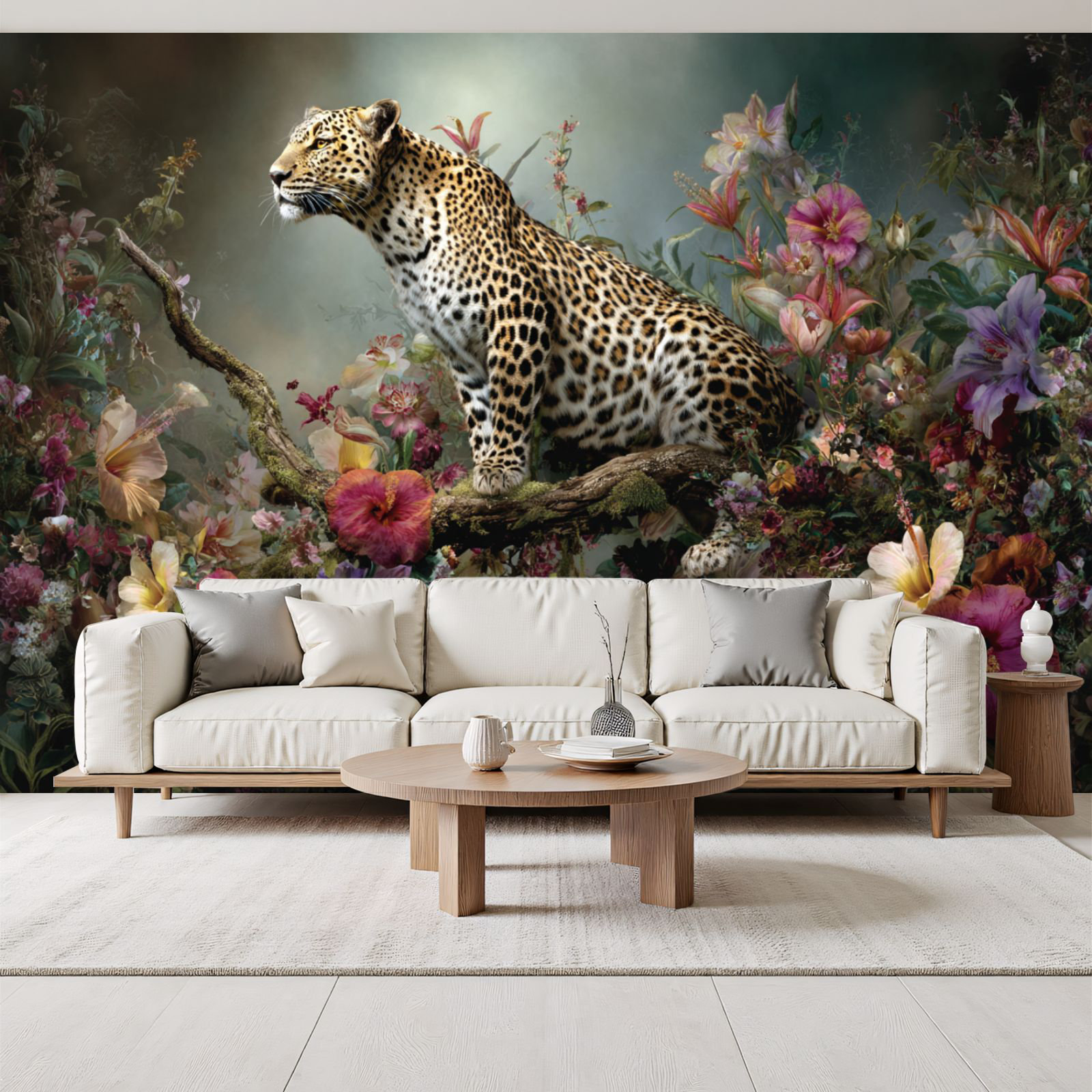 Red Barrel Studio Leopard Peel and Stick Wallpaper Surreal Jungle ...