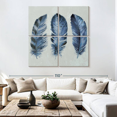 Plumes bleu indigo Kerner II