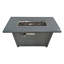 Table de foyer d'extérieur avec couvercle 25 H x 42 W (gris)