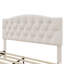 Lit plateforme tapissier avec tête de lit, lattes et support, aucun sommier requis-712046846