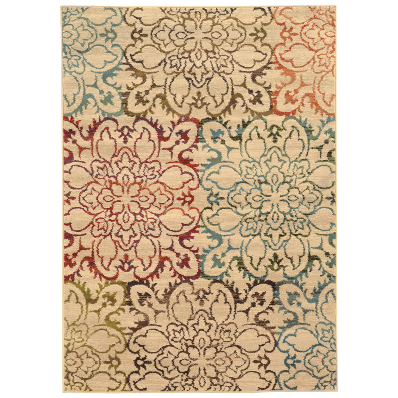 Tapis ivoire / crème Cavanagh, Rectangle 10 pi x 13 pi