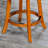 24" Counter Height X-Back Swivel Stool, Fabric Seat-1824044279