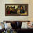 Framed Canvas Art Giclee Print Annunciation by Leonardo da Vinci Wall Art Living Room Home Office Decorations(Vintage Embossed Gold frame,20"x40")