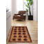 Tapis brun foncé Saim Rare War 2 pi 10 po x 4 pi 5 po