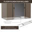 Bouzoun 7 ft. W x 4 ft. D Galvanised Steel Apex Garden Shed-1518190239