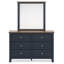 Commode et miroir Leani