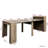 Modern Extendable Dining Table with Built-In Storage-924714777