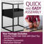 Elenna Glass Top Frame End Table