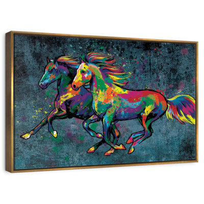 Duo de peinture de couleur cheval