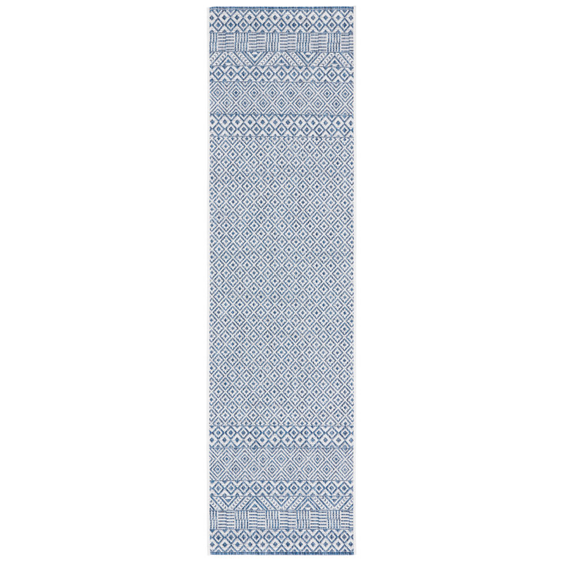 Tapis d'intérieur / extérieur à motif géométrique Sisneros Performance, Tapis de couloir 2 pi 3 po x 12 pi