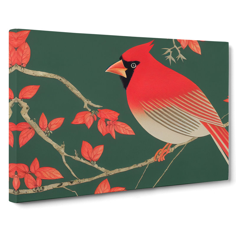 Cardinal Bird Vol.8 - Wrapped Canvas Print, 35cm H x 50cm W x 3cm D