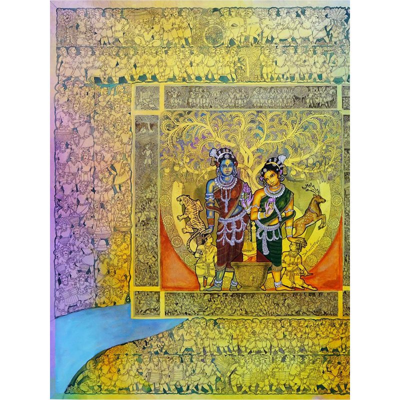 Medamar Jathara | Acrylique sur toile | Par Dhanu Andluri