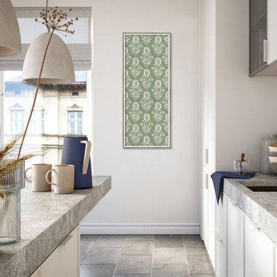  Framed Fabric Pinboard, Floral Focus Pattern VH Panel by Beth Grove Printed Bulletin Board for Use as a Vision Board or Wall Organization