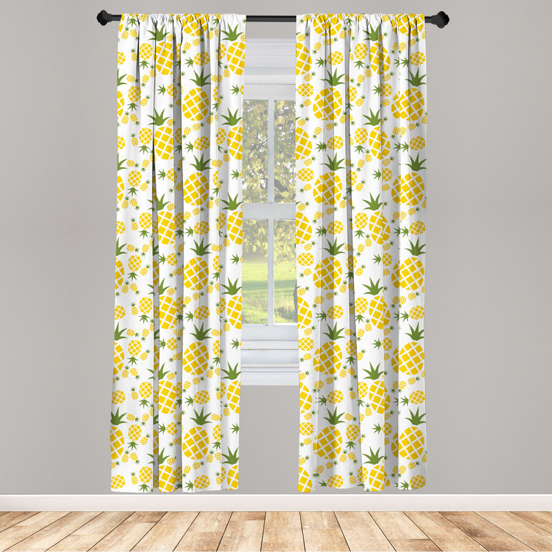 Semi-Sheer Rod Pocket Single Curtain Panel, 28" x 84"