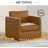  Ebern Designs Premium Barrel Swivel Chair-1063077424