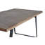 Galles Acacia Solid Wood Top Metal Base Dining Table