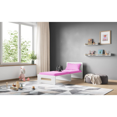 Koffler 90 x 190 cm Loft Bunk Bed with Built-in-Desk