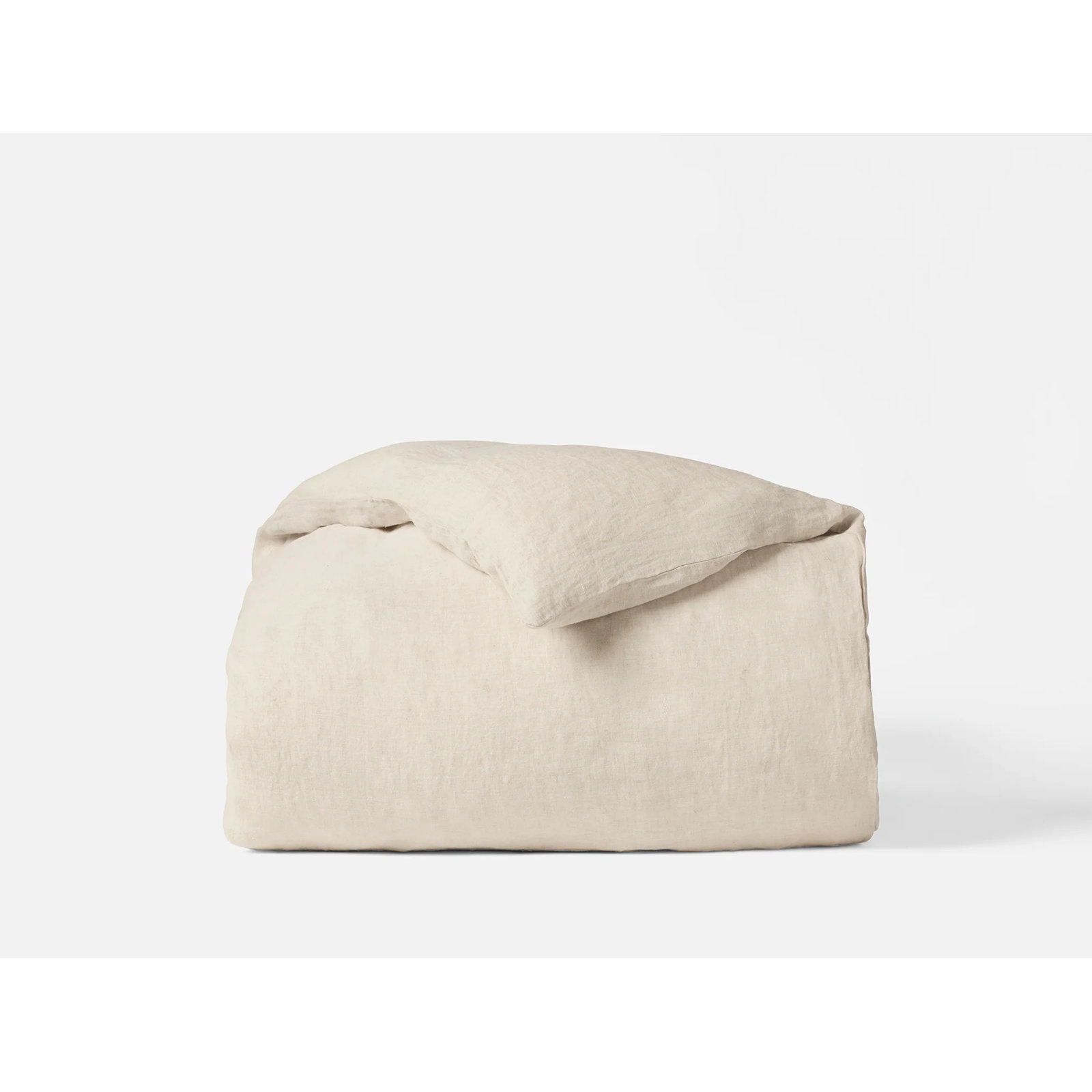 Coyuchi Organic Relaxed Linen Duvet Cover, Undyed Chambray, King/Cal King Duvet Cover