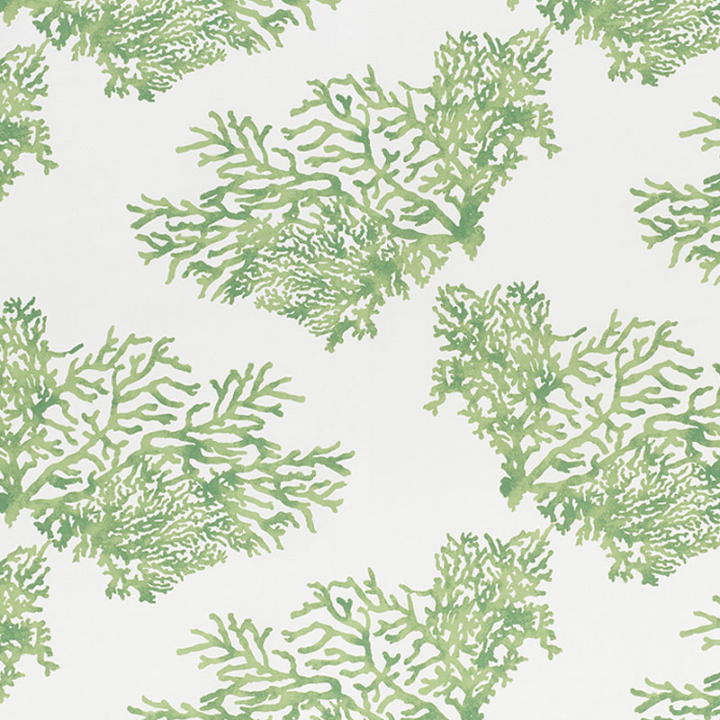 Great Barrier Reef II Fabric, Green