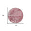 Tapis rond 8 po