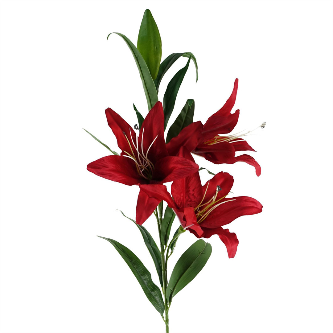 100cm White Lily Stem