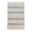 Tapis pour salle de bain 20 po x 32 po Boho - couleur grise, motif à rayures verticales, texture douce-2141808970