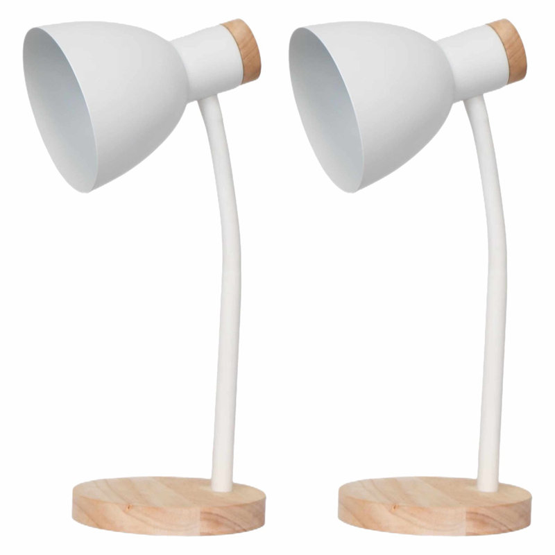 Gerede Metal Desk Lamp, White Paint