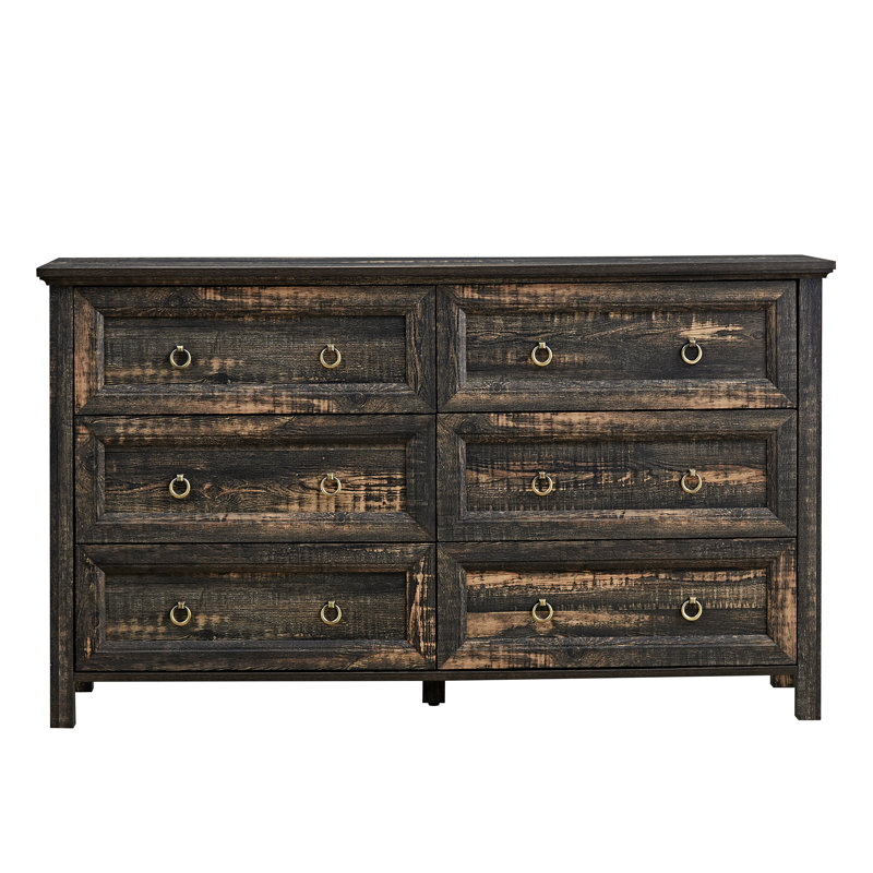 6 Drawer Storage Chest, Dark Oak