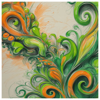 Green  Swirls Bedding Swirls Bedspread Abstract